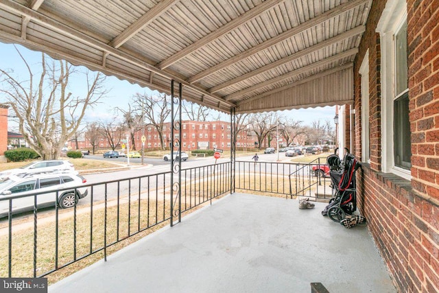 view of patio with covered porch