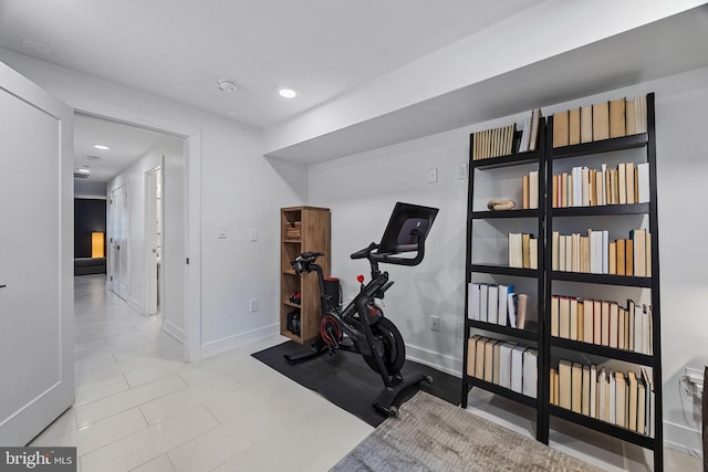 view of workout room