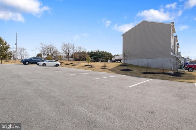 view of uncovered parking lot