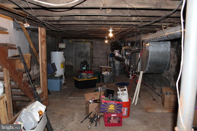 view of basement