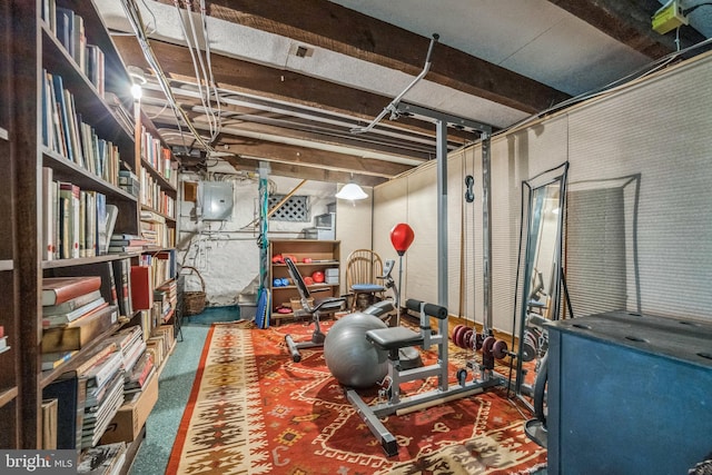 view of workout area