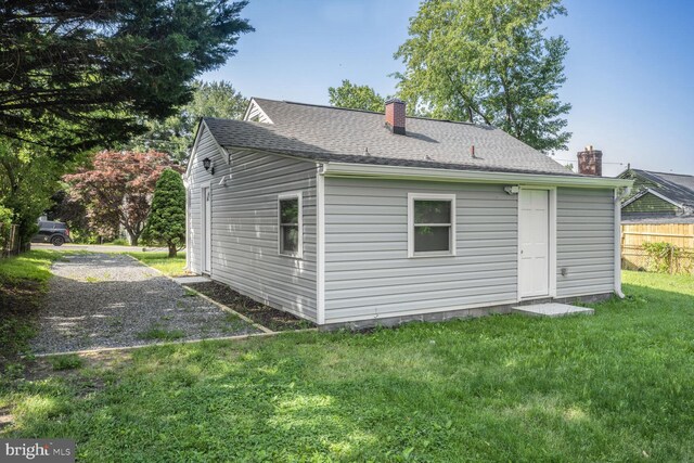 2715 Terrapin Rd, Silver Spring, MD 20906 - back of property featuring a chimney and roof with shingles