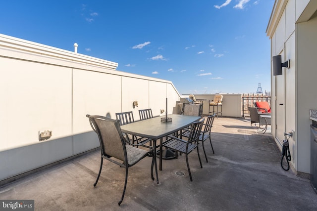 view of patio / terrace with outdoor dining area