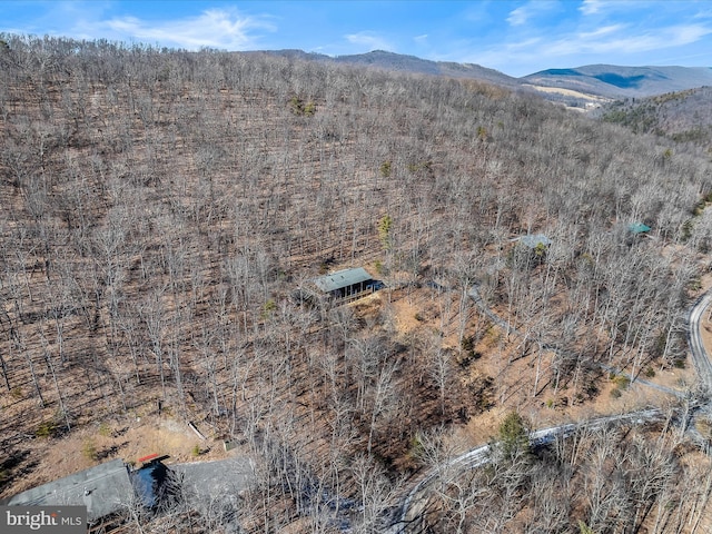 606 Rocky Branch Rd, Baker, WV 26801 - aerial view with a mountain view