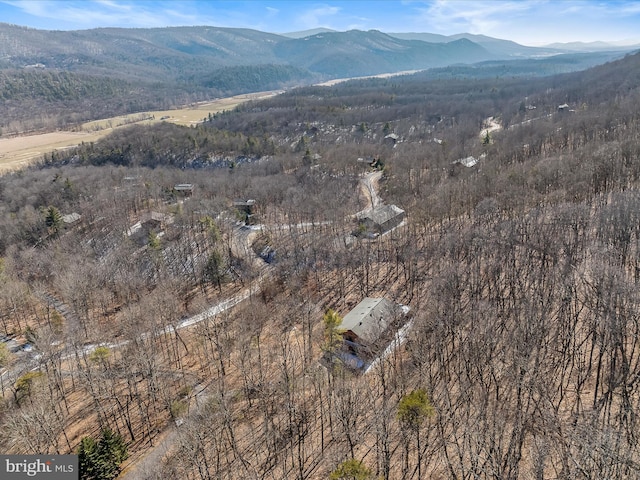 606 Rocky Branch Rd, Baker, WV 26801 - aerial view with a mountain view
