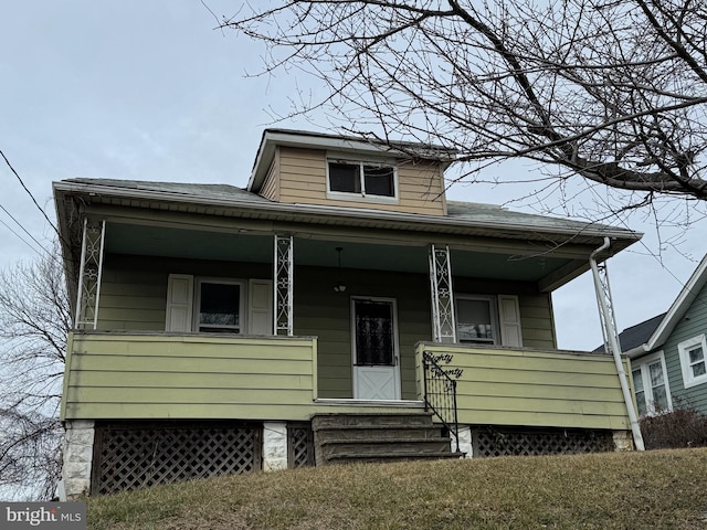 view of bungalow-style house