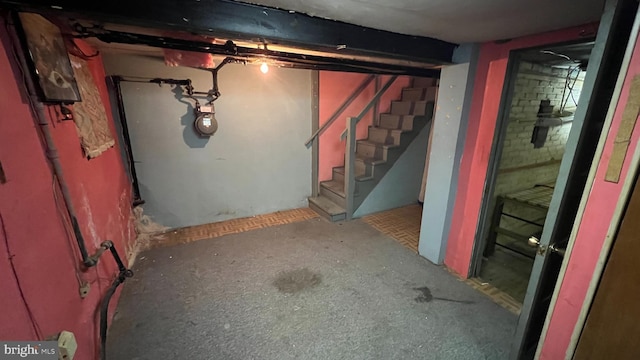 view of basement