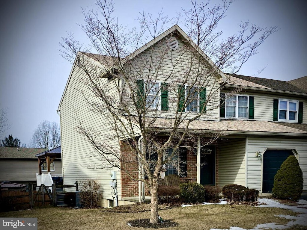 front facade featuring a garage