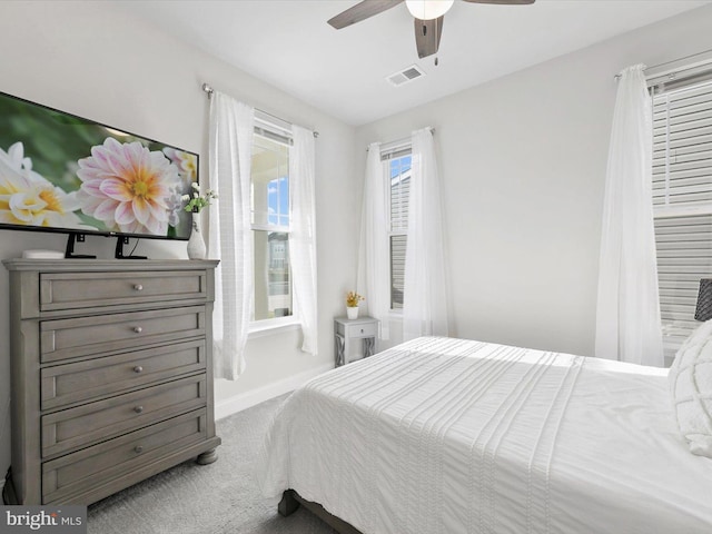 33423 Hickory St, Millsboro, DE 19966 - carpeted bedroom with visible vents, baseboards, and ceiling fan