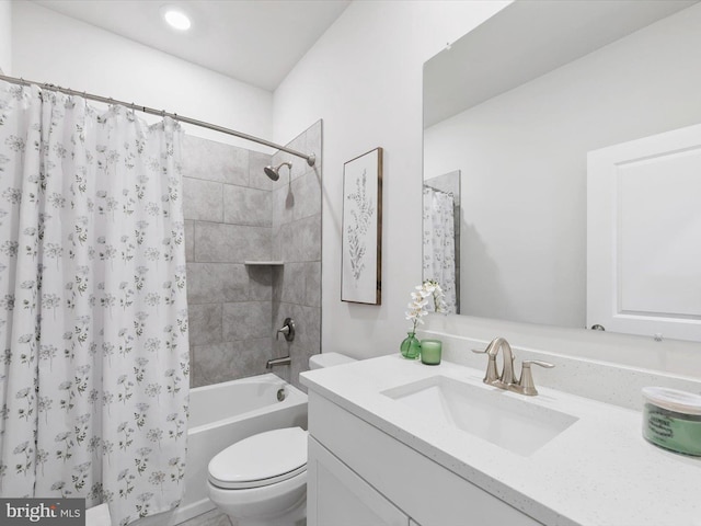 33423 Hickory St, Millsboro, DE 19966 - bathroom with shower / tub combo with curtain, toilet, and vanity