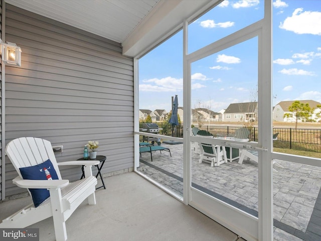 33423 Hickory St, Millsboro, DE 19966 - sunroom with a residential view