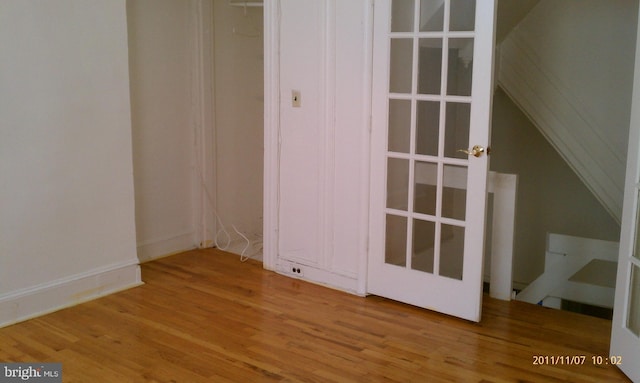 interior space with wood-type flooring