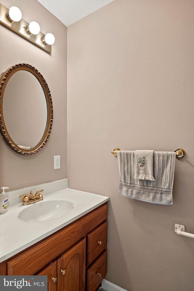 bathroom featuring vanity