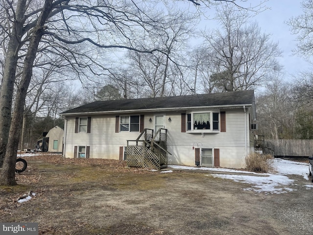 view of front of home