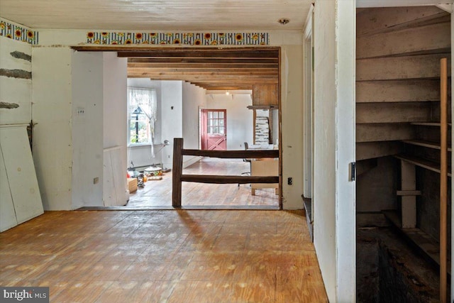 interior space featuring wood finished floors