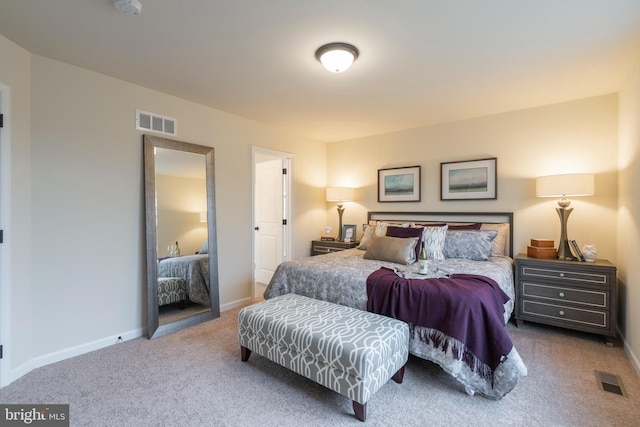 bedroom with carpet floors