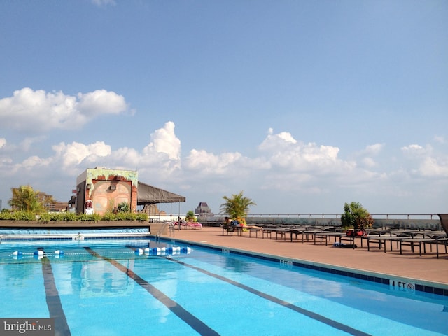 view of pool