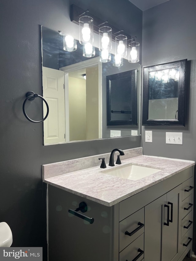 bathroom with vanity