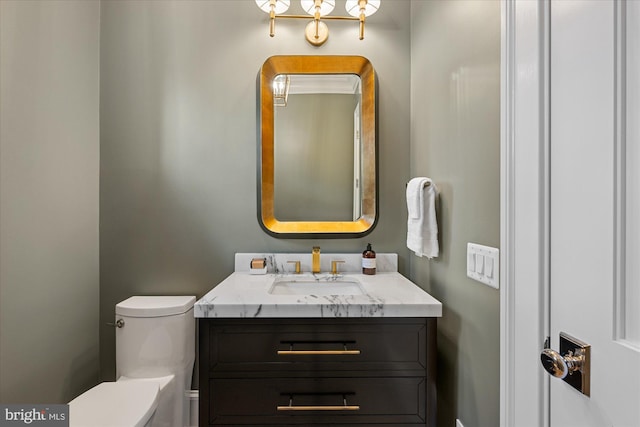 5408 Moorland Ln, Bethesda, MD 20814 - half bathroom featuring toilet and vanity