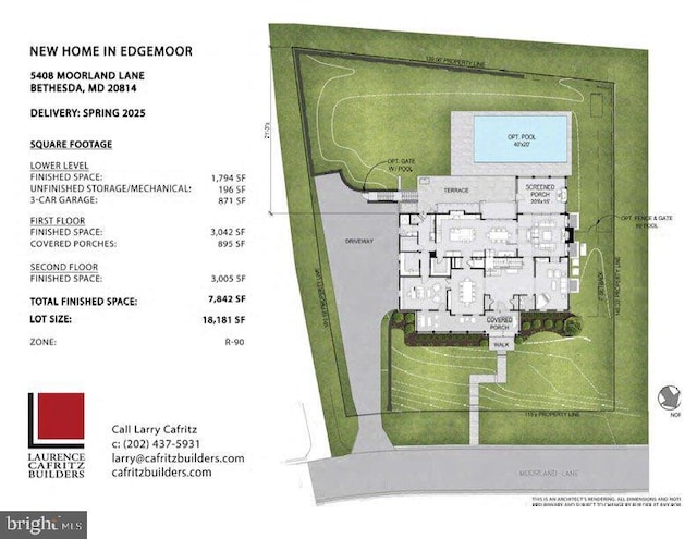 5408 Moorland Ln, Bethesda, MD 20814 - property floor plan