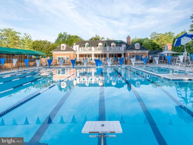 5408 Moorland Ln, Bethesda, MD 20814 - community pool featuring a patio