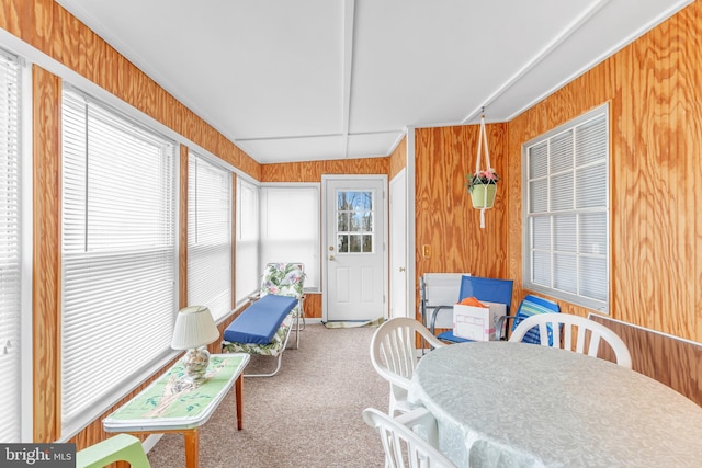 sunroom / solarium with a wealth of natural light