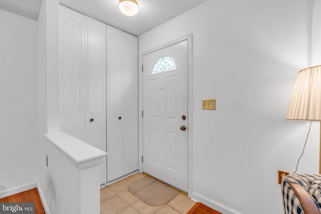 entrance foyer with baseboards