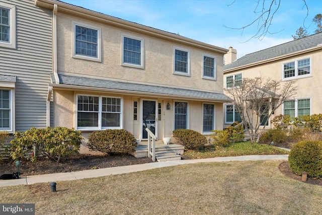 view of front of house with stucco siding