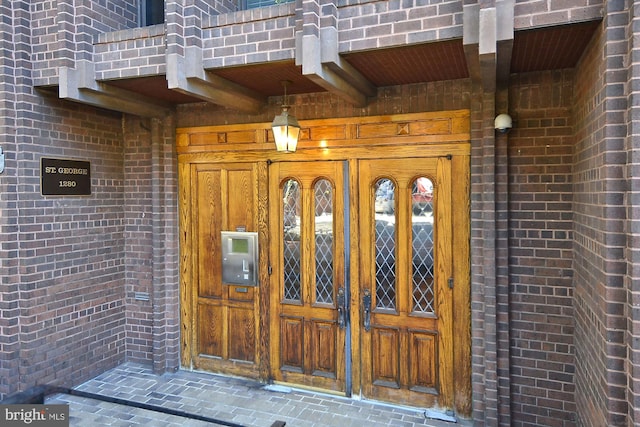 view of exterior entry