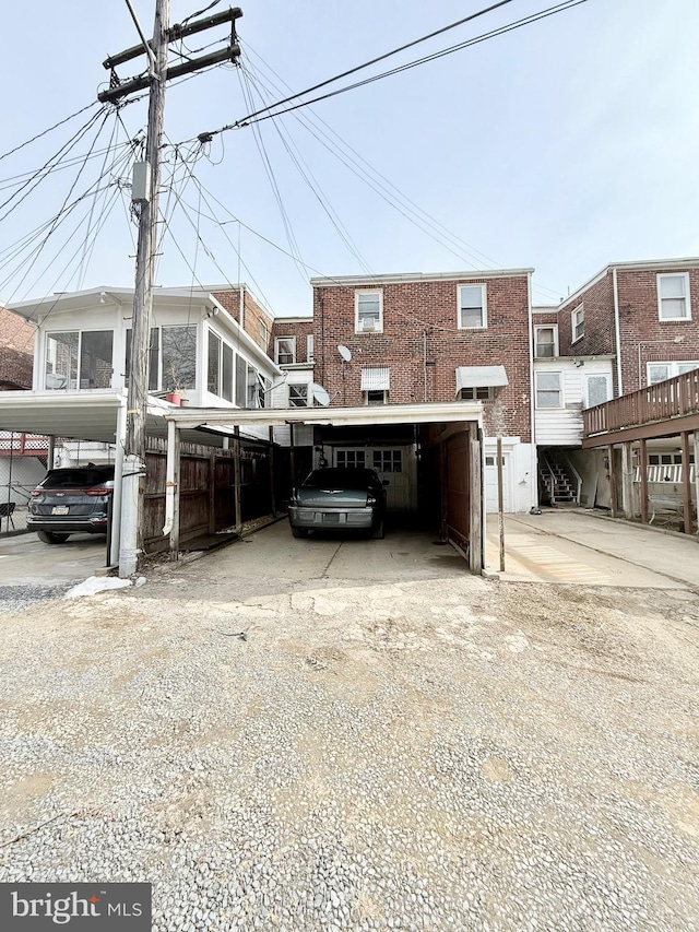 view of front of property