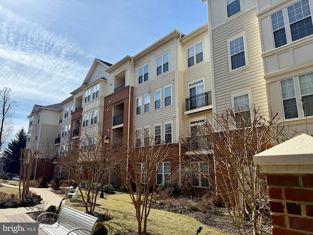 view of property with a residential view