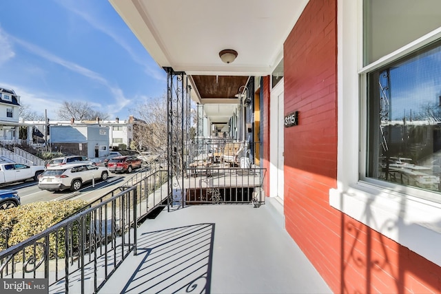 view of balcony