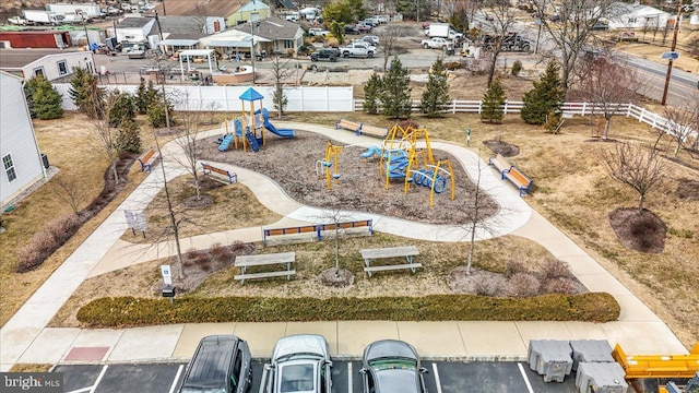 birds eye view of property