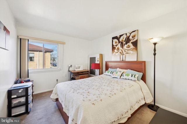 bedroom featuring carpet floors