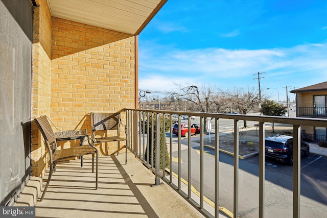 view of balcony