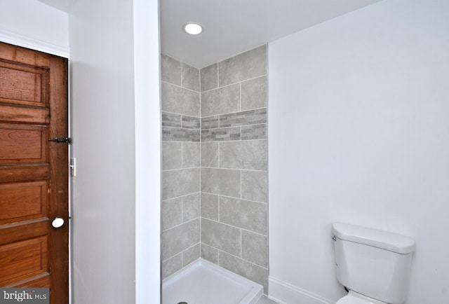 28 N 2nd St, Souderton, PA 18964 - bathroom featuring toilet and tiled shower