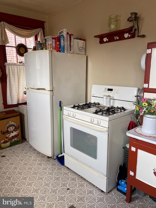 kitchen featuring white appliances