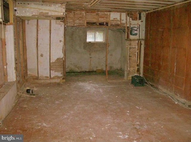 view of basement