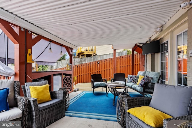 view of patio / terrace with outdoor lounge area