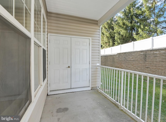 view of balcony