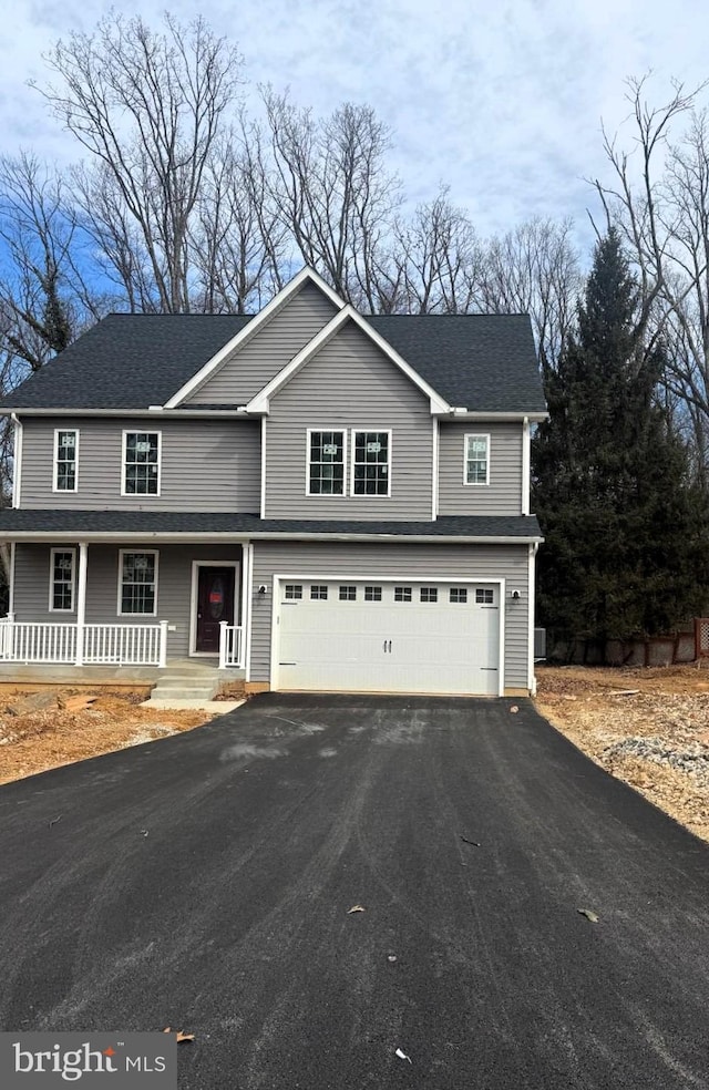 front facade featuring a garage