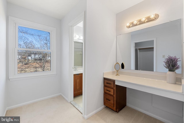 bathroom with vanity