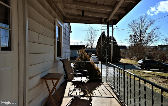 view of balcony