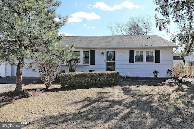 view of ranch-style home