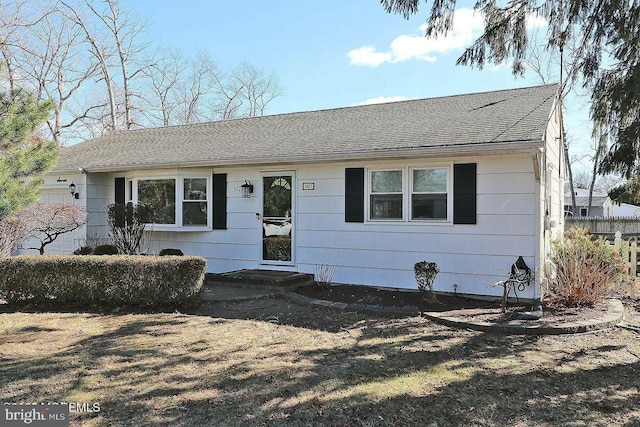 view of ranch-style house