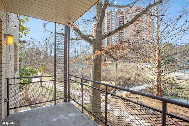 view of balcony