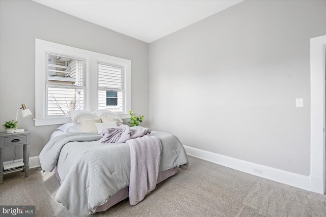 bedroom with carpet floors