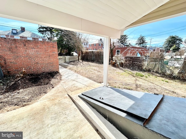 view of patio / terrace featuring a fenced backyard