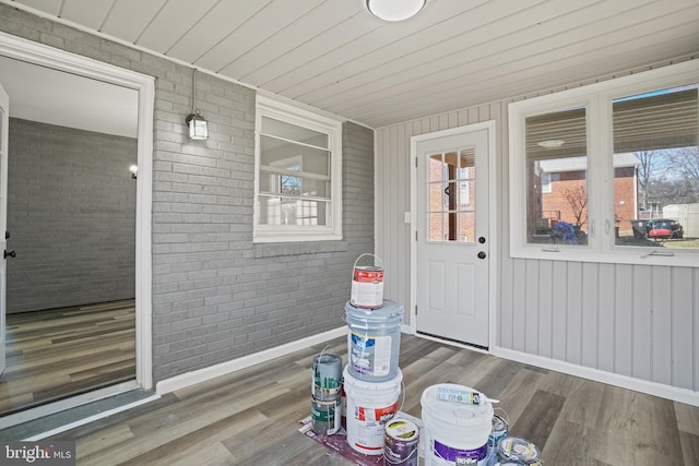 view of sunroom / solarium