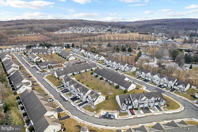 drone / aerial view featuring a residential view